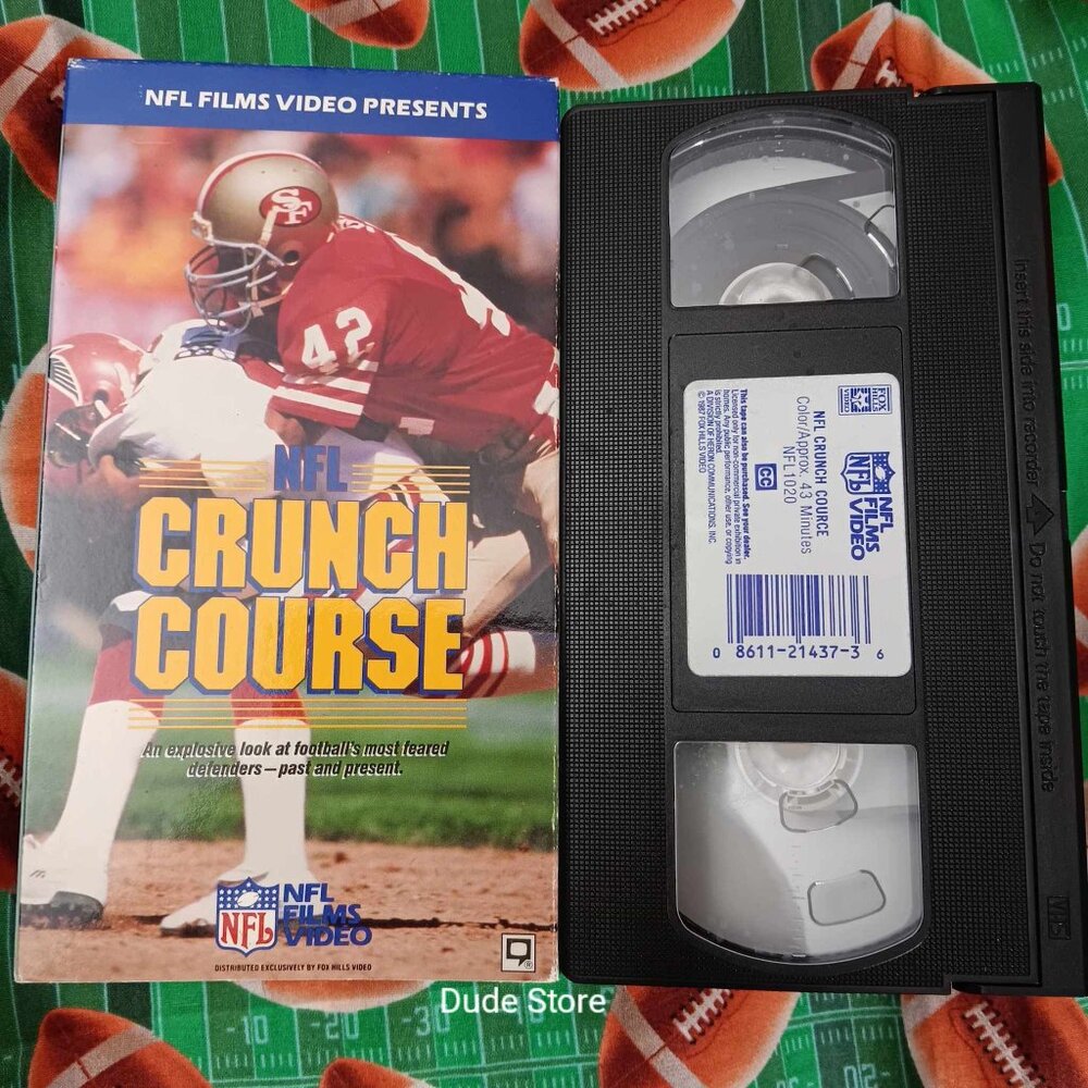 NFL Crunch Course - Most Feared Defenders Past & Present - 1988 VHS *Slip Case*